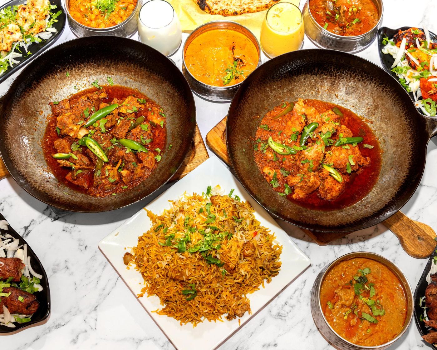 Colachi Restaurant signature dishes spread